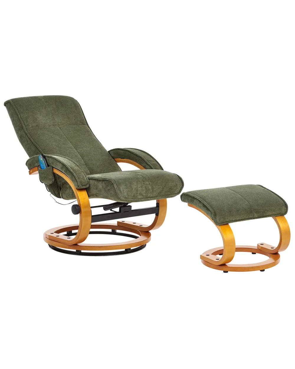 Massagestol HERO med fotpall Grön_964778