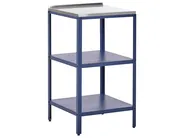 4 Piece Outdoor Kitchen Set with Sink VILAMA Blue Metal_975013