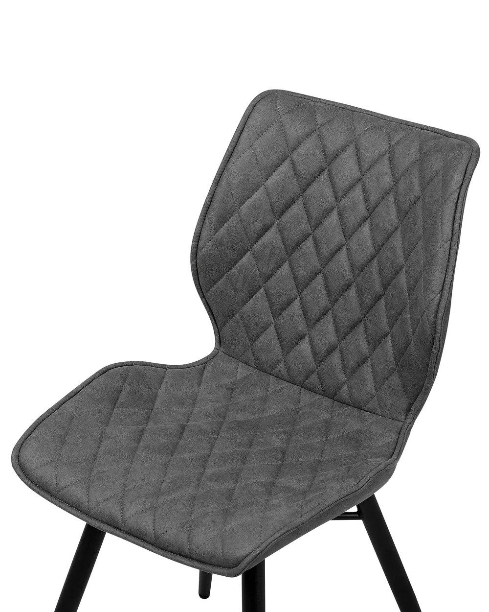 Set of 2 Dining Chairs LISLE Fabric Grey_724315