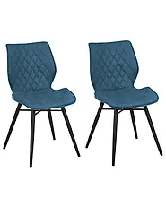 Set med 2 matstolar LISLE Blågrön_1173874