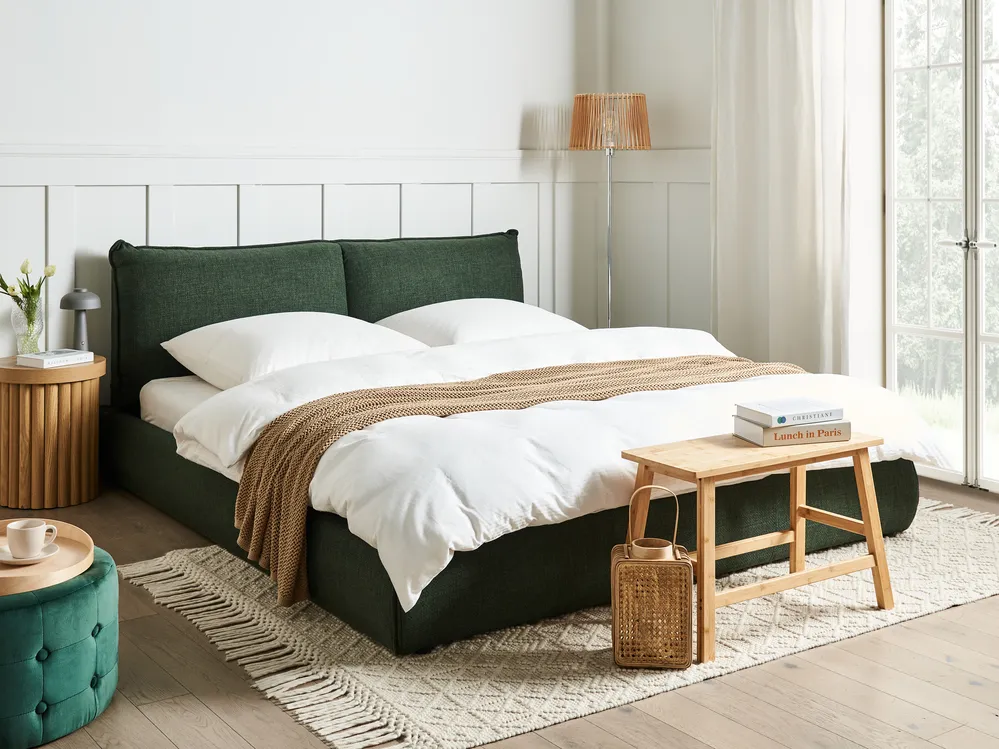 Bed Fabric VINAY 180 x 200 cm (EU Super King) Dark Green