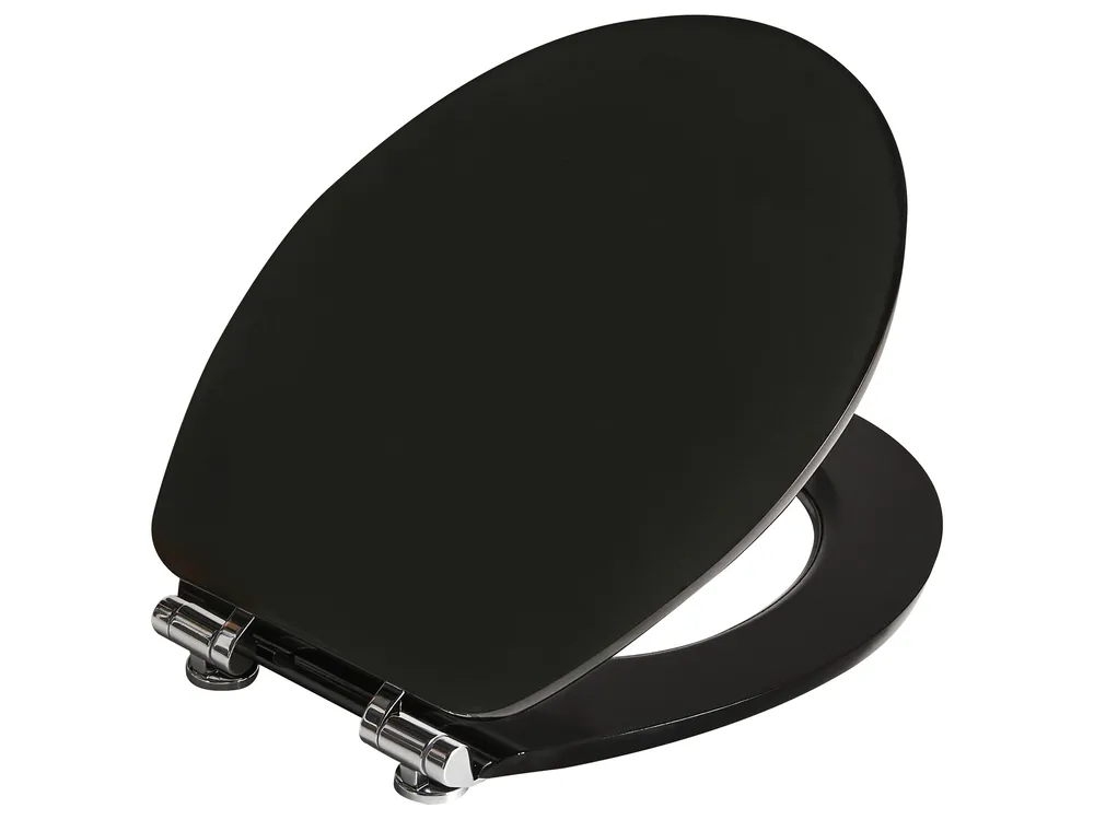 Toilet Seat INIRIDA Soft Close MDF Black_1016453
