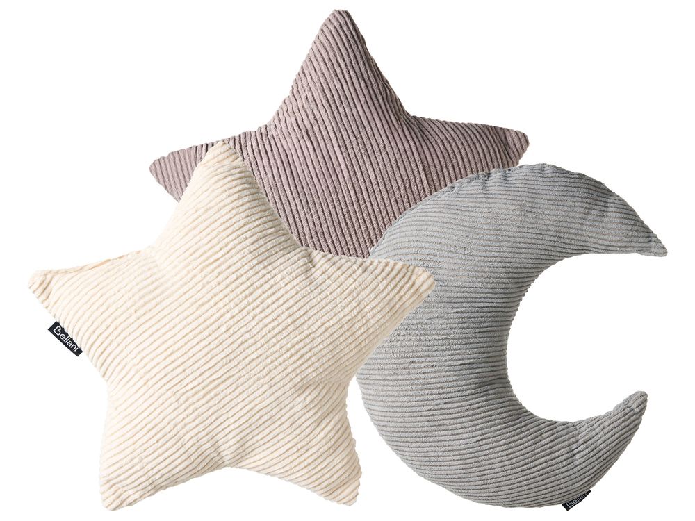 Koristetyynysetti 3 kpl LUNA 35 x 30 cm 35 x 35 cm Vakosametti Monivärinen Hillitty