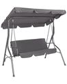 Patio Swing CHAPLIN Metal Dark Grey