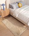 Rug SANLIURFA Beige 80 x 150 cm Cotton