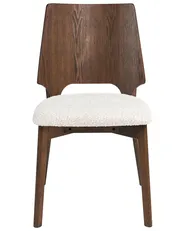 Set med 2 matstolar ABEE Brun/ Ljusbeige_1055089