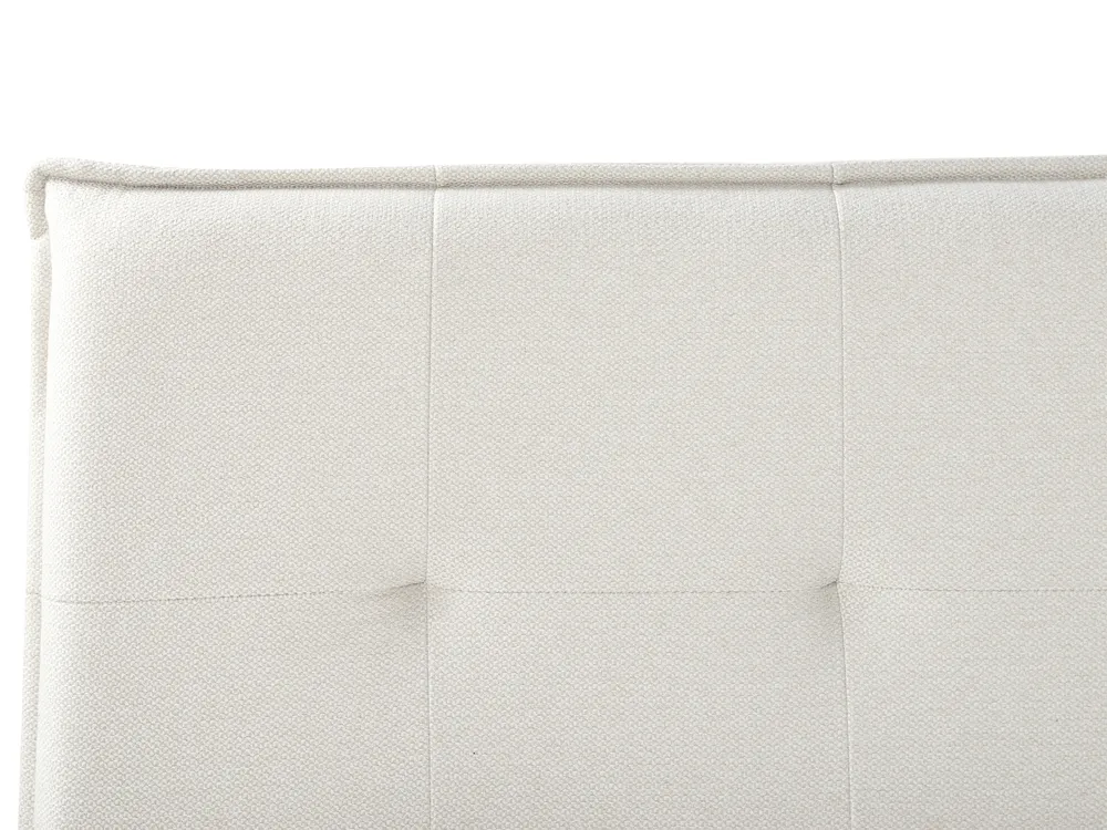 Säng med lamellram Konstlinne LESTRE 160 x 200 cm Off-White_959967