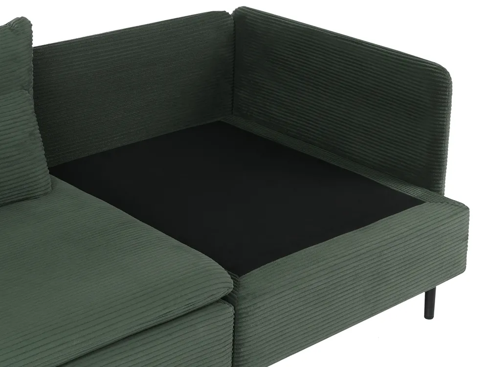 Modular Sofa 3 Seater EGERIS Corduroy Dark Green_1067088