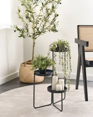 Plant Stand FRAGARIA 42 cm Metal Black_933818