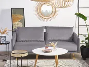 Soffa 3-sits MAURA Sammet Grå_789176