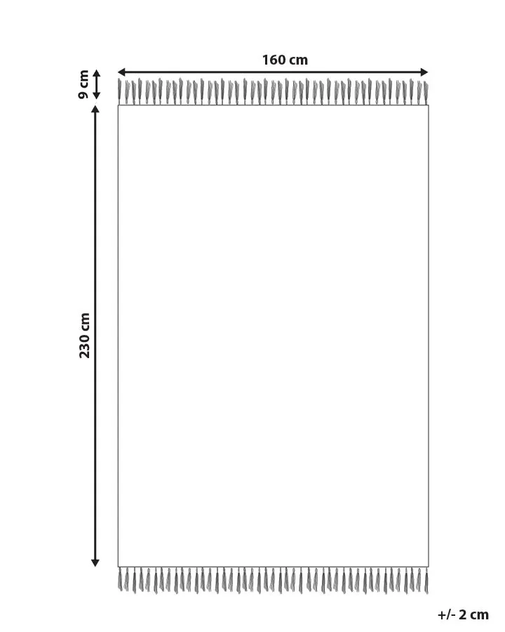 Matta HISARLI Flerfärgad 160 x 230 cm Bomull_836817