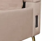 Bed Velvet MIRIBEL 160 x 200 cm (EU King Size) Taupe_870582