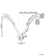 Dual Monitor Arm MARM Black_1016534