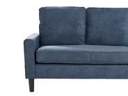 Sofa 3 Seater AVESTA with Ottoman Fabric Dark Blue_768392