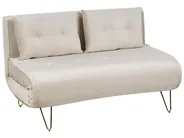 Sofa Bed 2 Seater VESTFOLD Velvet Beige_851045