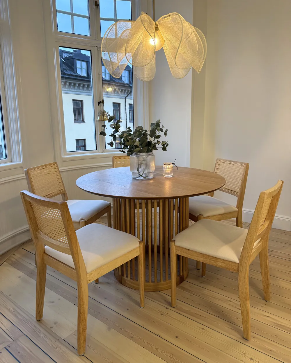 Set med 2 matstolar TAMARAC Trä Ljusbrun_1048253