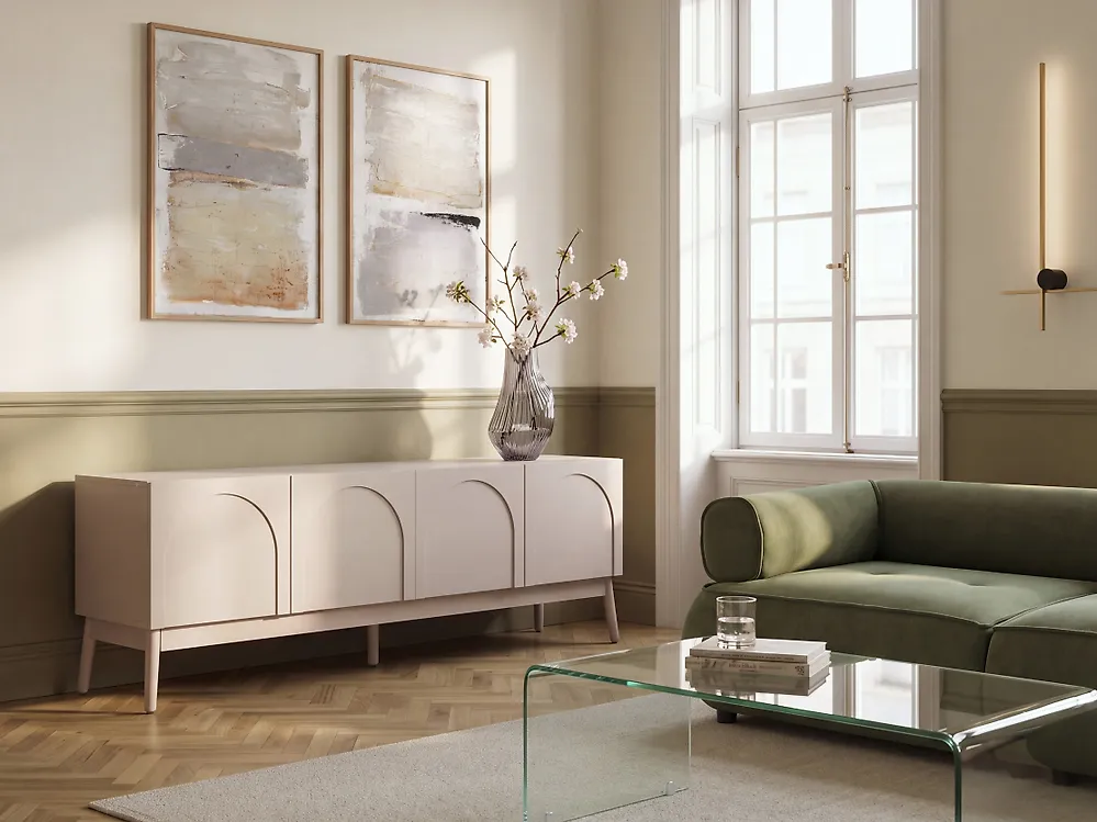 TV-taso BOULIA Vaaleanbeige
