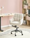 Desk Chair PALMDALE Velvet Light Beige