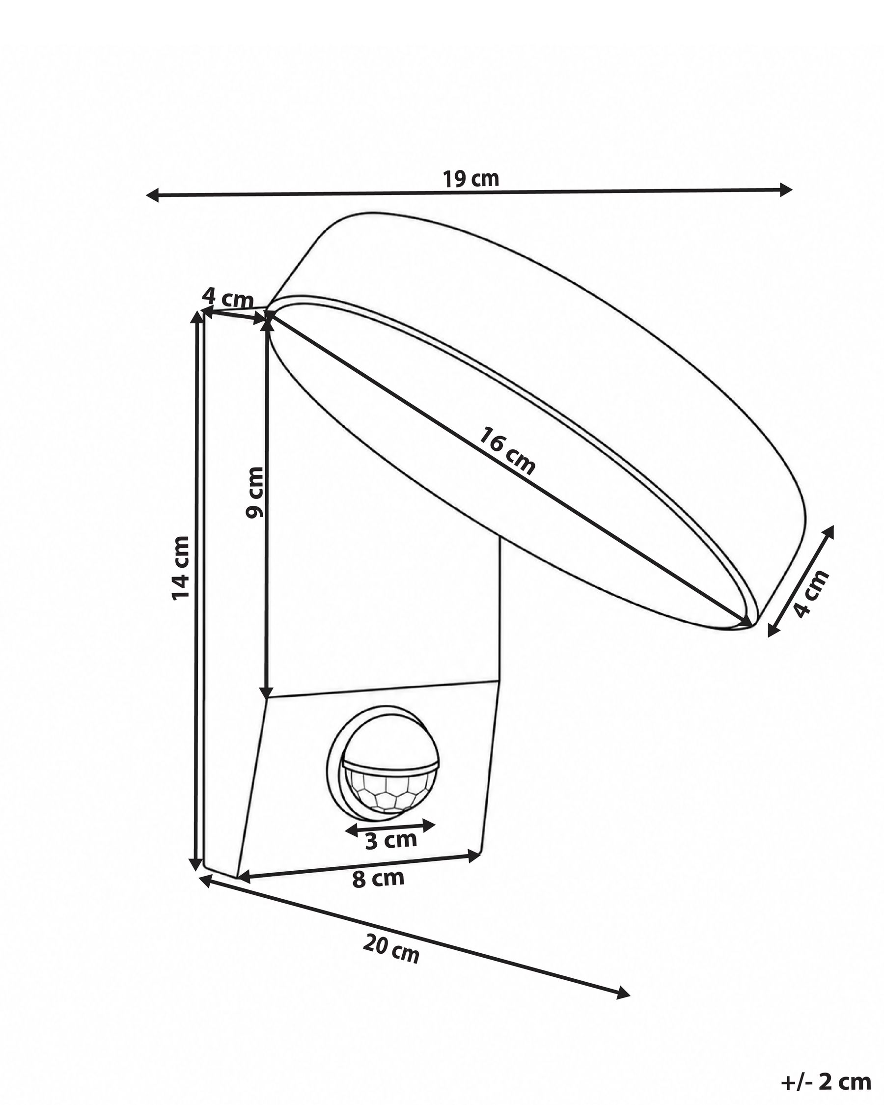 LED-vägglampa för utomhusbruk VENTIN Svart_1105916