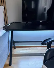 Gaming Desk DANVERS 120 cm 60 cm RGB LED Black_1062198