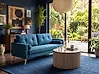 Sofa 2 Seater KALMAR Fabric Teal