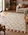 Matta HAJIPUR Beige 160 x 230 cm Bomull