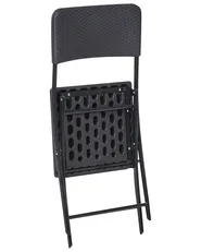 Bistro Set Folding TRAPPETO Black_1033331