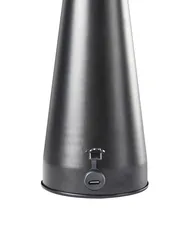 Wireless LED Table Lamp BOCONO with Dimmer Metal Black_955065