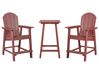 Bistro Set ADIRONDACK Red