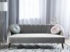 Sofa 3 Seater ALSVAG Velvet Light Grey