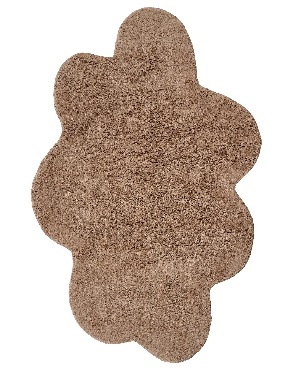 Kids Rug HODKA  Light Brown 80 x 120 cm Cotton with Cushion_1154978
