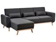 Hörnbäddsoffa 3-sits OLLSTA Svart Högervänd_939305