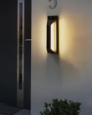 Outdoor LED Wall Light MAWZA with Motion Sensor Black_985756