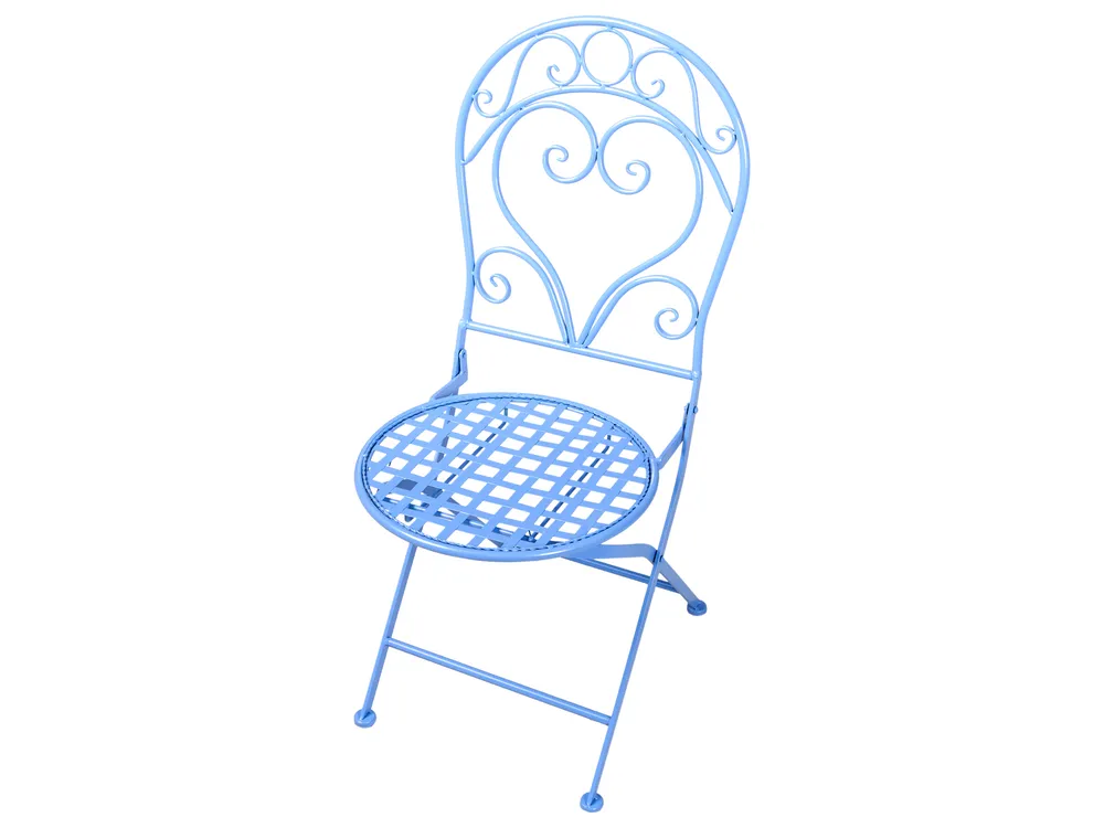 Bistro Set ALBINIA Metal Blue_1016130