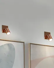 Set med 2 spotlightlampor TIGRIS Justerbar Metall Koppar_771981