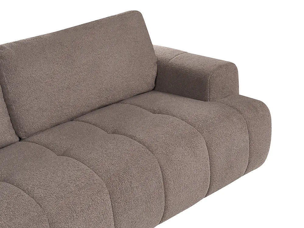 Sofagruppe 5-seters NARILLA Bouclé Gråbrun_1165080