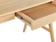 Työpöytä SHESLAY 120 cm 70 cm laatikoilla Vaaleanruskea_810305