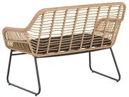 Garden Lounge Set with Table 4 Seater MINORI PE Rattan Beige_775674