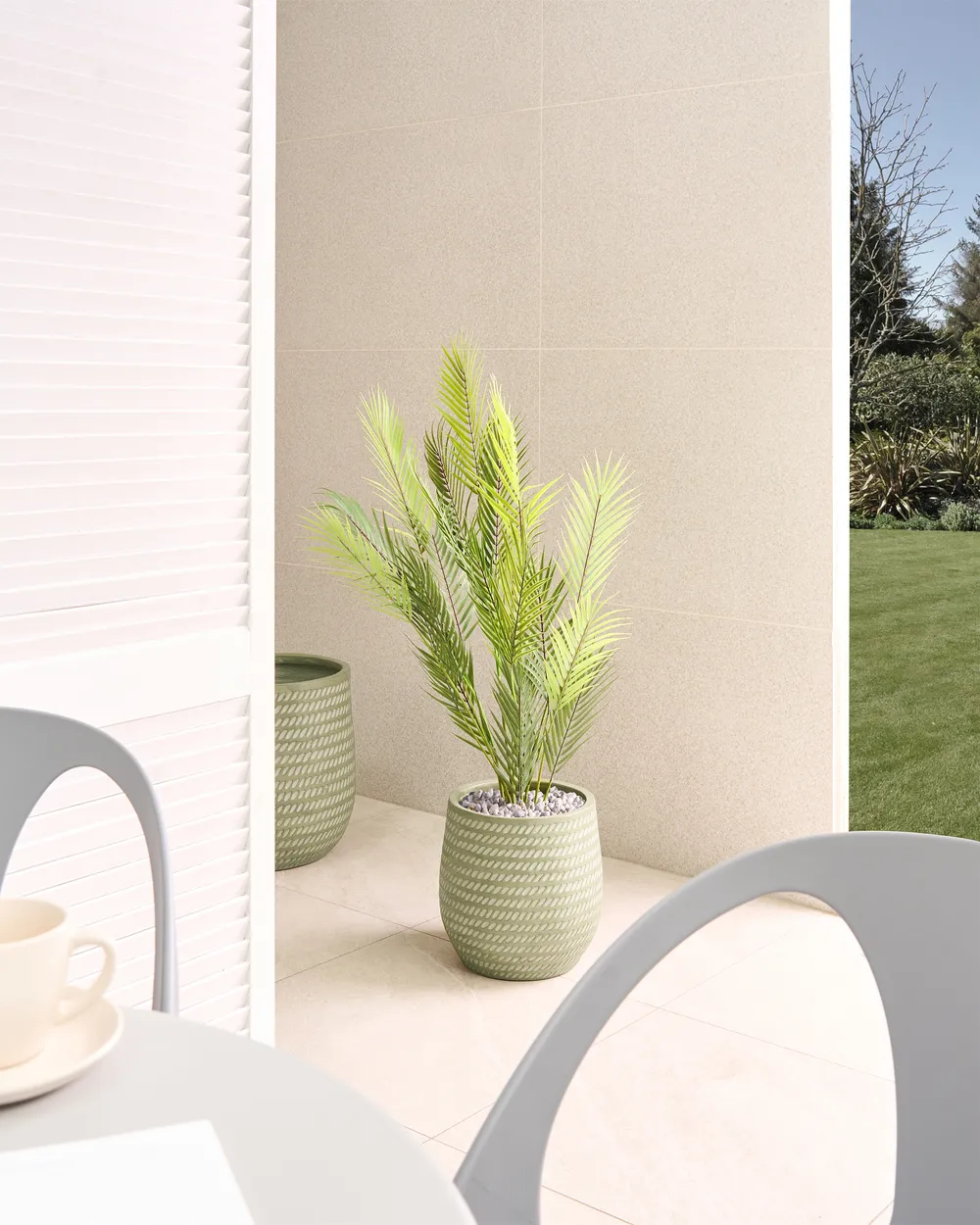 Plant Pot LIVADIA 27 cm Olive Green