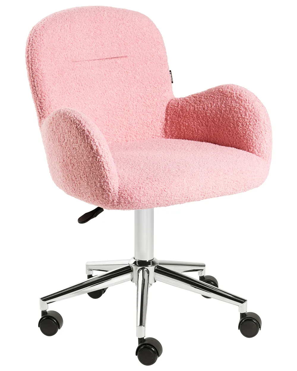 Skrivbordsstol PRIDDY Bouclé Rosa_1101251