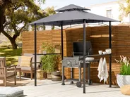 Paviljong NARO 240 cm 148 cm Metall Grå_851680