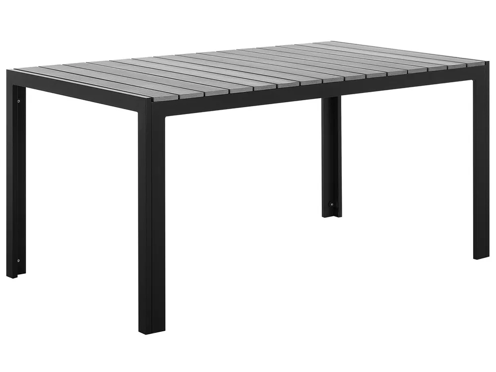 Garden Dining Table COMO 150 cm 90 cm Grey