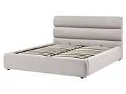Ottoman Bed BONIFACIO Faux Linen Grey 160 x 200 cm (EU King Size)_1064278