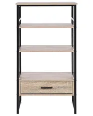 3 Tier Shelving Unit KEENE 101 cm Light Brown_826820