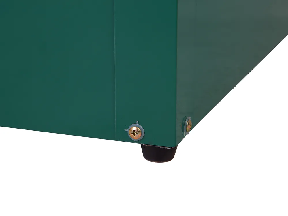 Förvaringslåda CEBROSA 165 cm 70 cm Metall Mörkgrön_717756