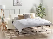 Bäddsoffa 3-sits VUOKATTI Bouclé Off-White_945593