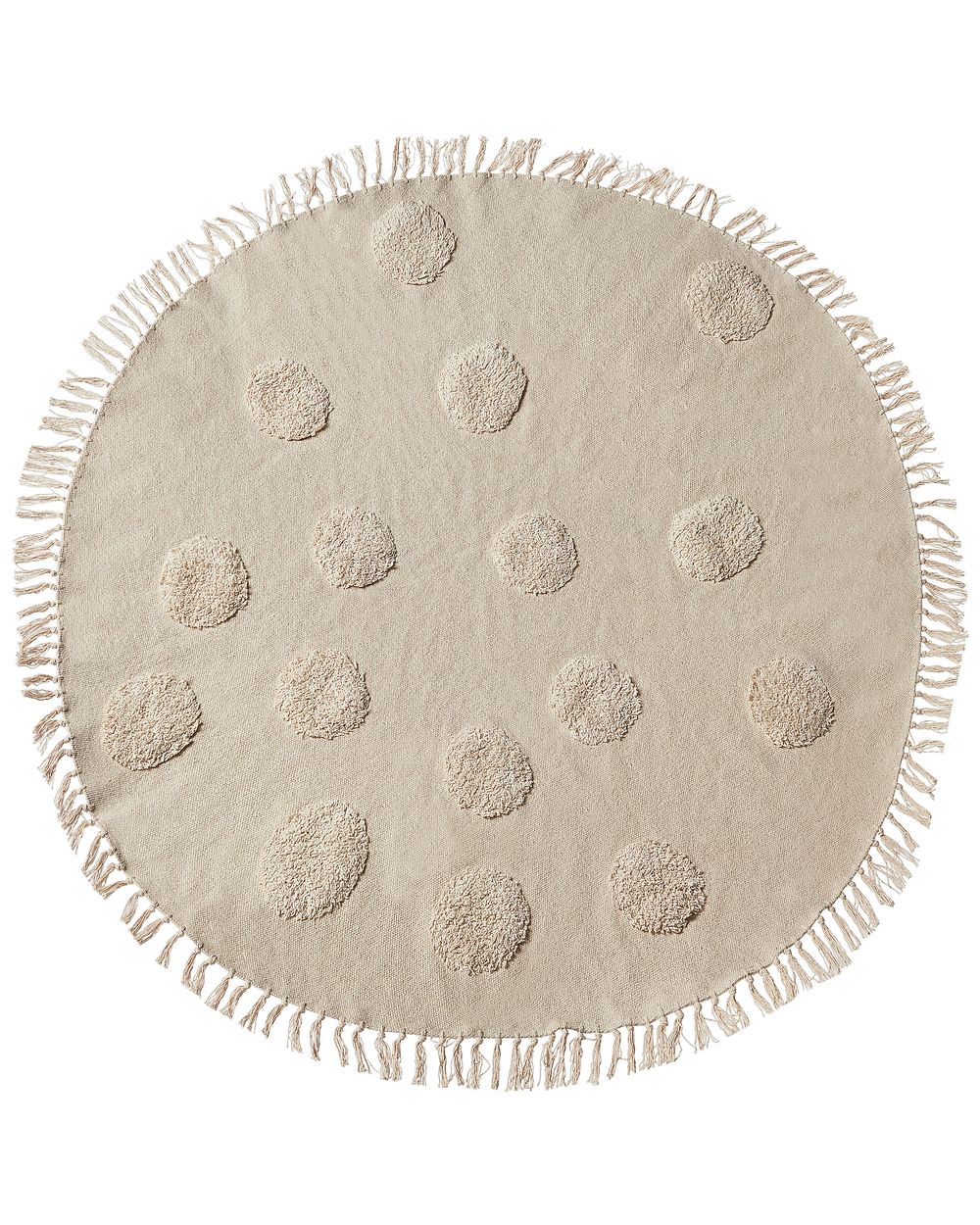 Kids Rug WAHAR Beige ø 140 cm Cotton