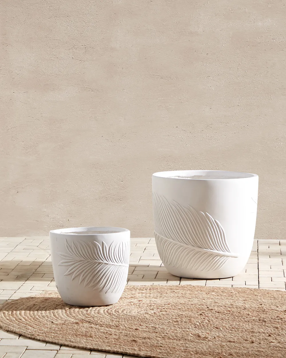 Plant Pot FTERO 42 cm Off-White