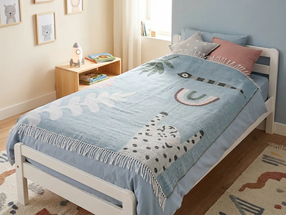 Blanket LIMGHA 130 x 170 cm Blue