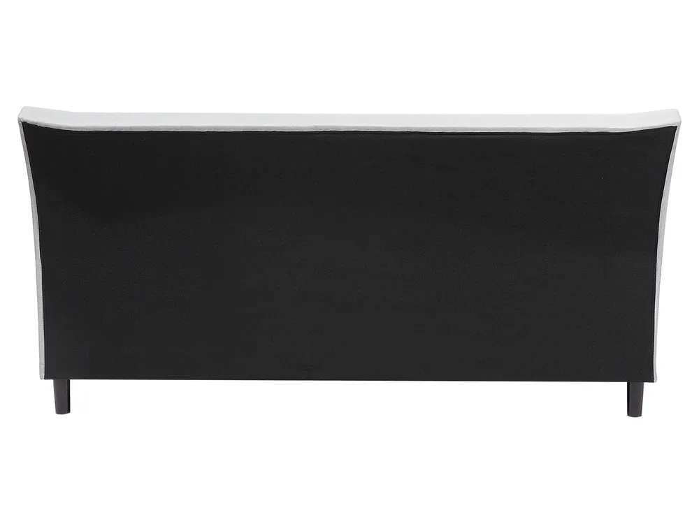 Bed Fabric SAVERNE 160 x 200 cm (EU King Size) Light Grey_708195
